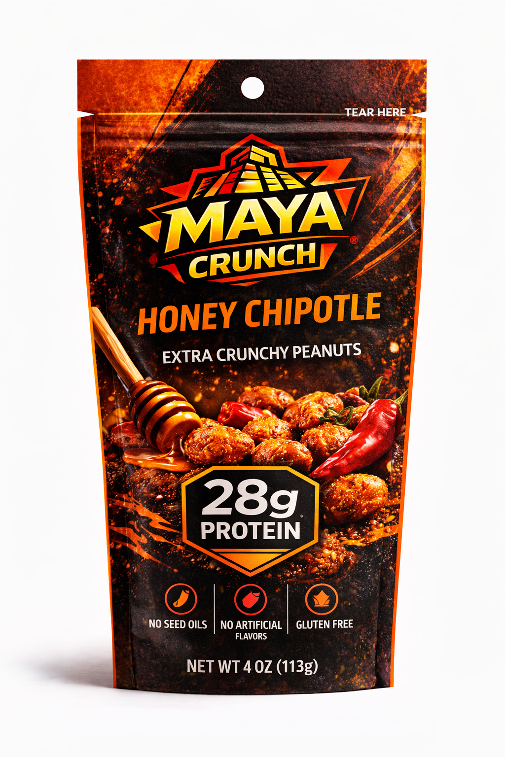 Honey Chipotle Cacahuates Japoneses | Sweet Heat Mexican Snack