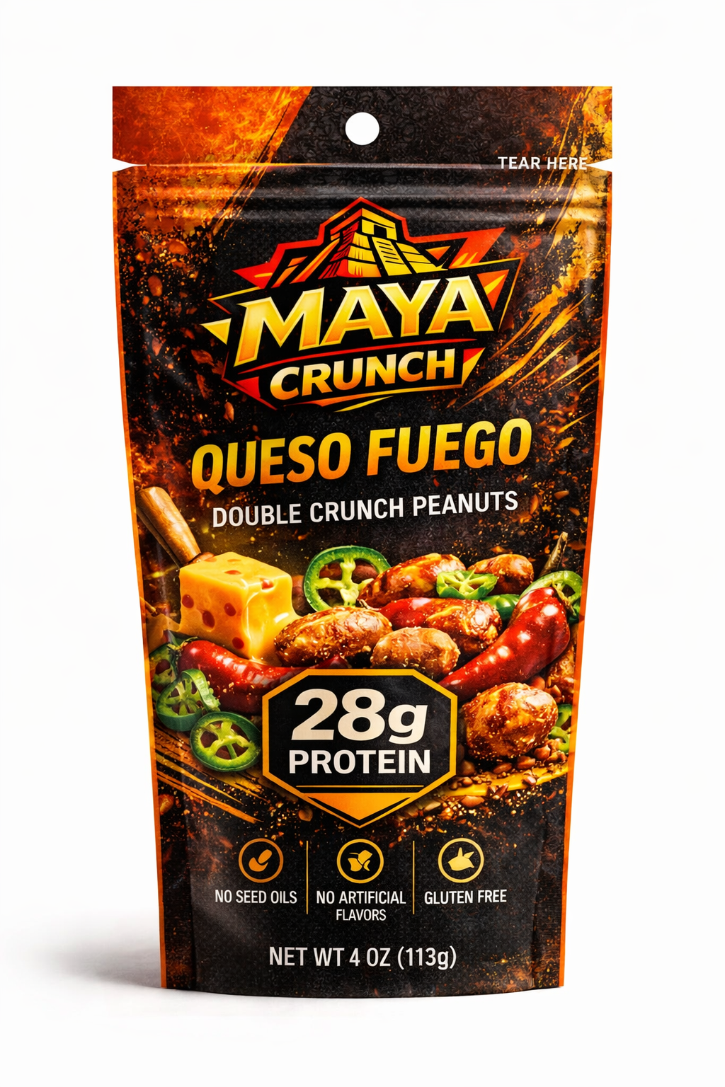 Queso Fuego Cacahuates Japoneses | Cheesy Mexican Peanut Snack